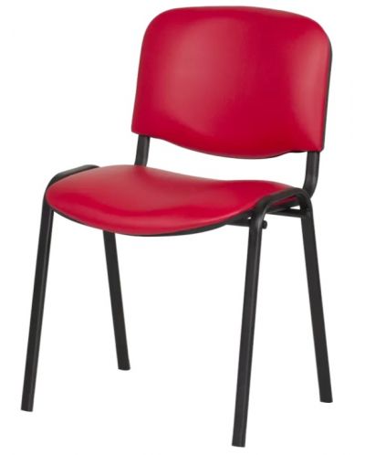 Посетителски стол Carmen - 1131 Lux, червен - 3