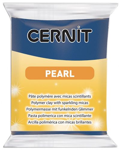 Полимерна глина Cernit Pearl - Синя, 56 g - 1