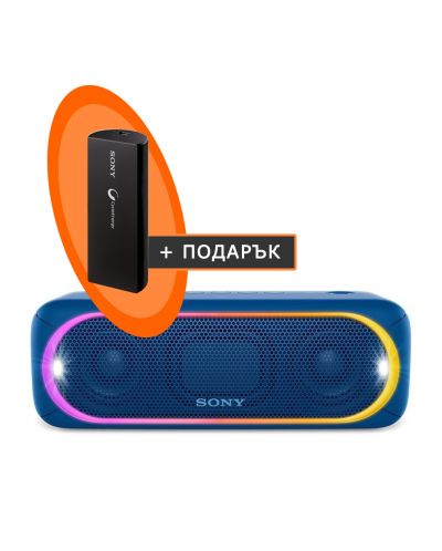 Мини колонка Sony SRS-XB30 - синя - 8