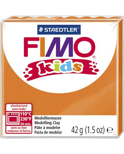 Полимерна глина Staedtler Fimo Kids - оранжев цвят - 1