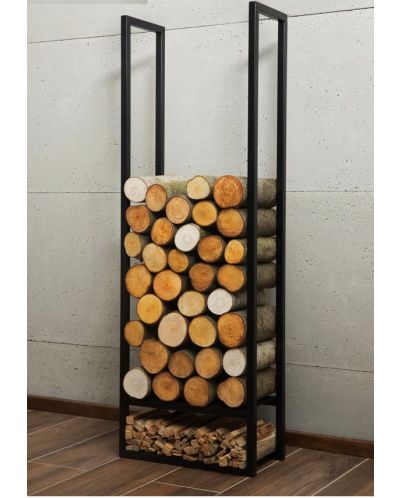 Поставка за дърва Cook King - Atos, 120 x 40 x 20 cm, черна - 3