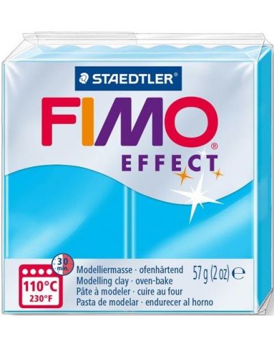 Полимерна глина Staedtler Fimo - Effect, 57g, синя - 1