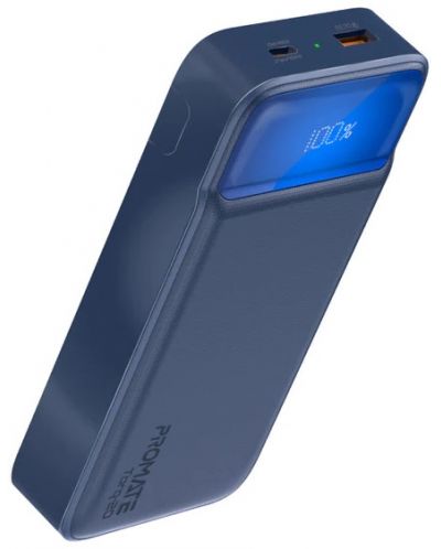 Портативна батерия ProMate - Torq-20, 20000 mAh, синя - 1
