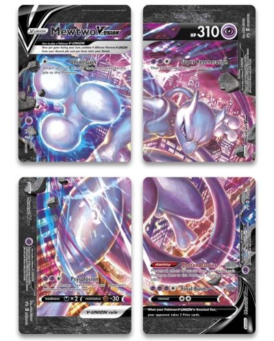 Pokemon Cards Mewtwo Mewtwo V-UNION 4-Card Set 005-008/013 SP5 - Japanese Pokmon  TCG Holo, Near Mint Pokemon Cards Mewtwo V Star