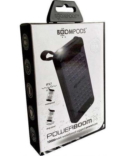 Портативна батерия Boompods - Powerboom X, 10000 mAh, сива - 3