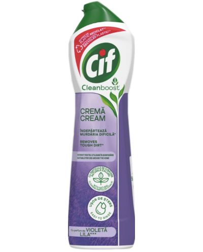 Почистващ препарат Cif - Cream Lila Flower, 500 ml - 1