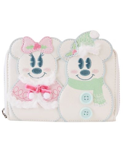 Портмоне Loungefly Disney: Mickey Mouse - Minnie Mouse (Pastel Snowman) - 1
