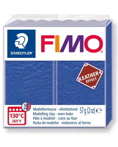 Полимерна глина Staedtler Fimo - Leather 8010, 57g, индиго - 1