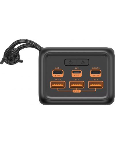 Портативна батерия Sandberg - USB-C PD 130W, 50000 mAh, черна - 4