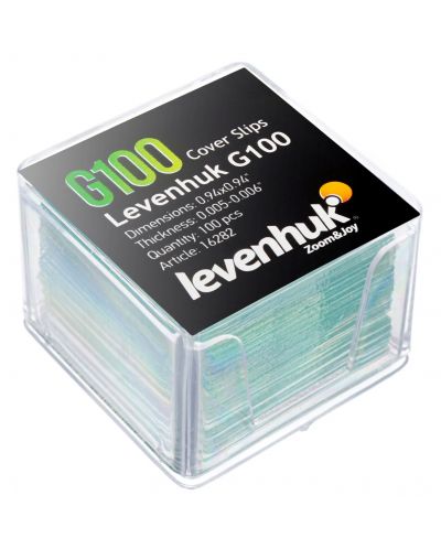 Покривни стъкла Levenhuk - G100, 100 броя - 5