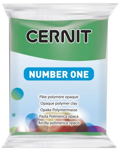 Полимерна глина Cernit №1 - Зелена, 56 g - 1