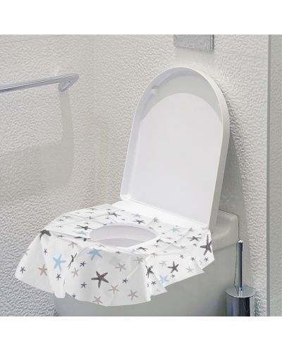 Покривало за тоалетна чиния за еднократна употреба BabyJem - На зведи, 10 броя - 6