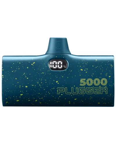 Портативна батерия Cellularline - Plugger, 5000 mAh, синя - 1