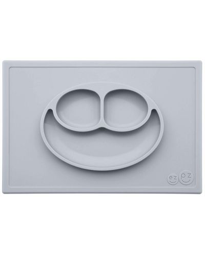 Подложка за хранене Ezpz - Happy mat, сива
