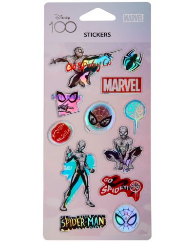 Pop Up стикери Cool Pack Black - Disney 100, Spider-Man - 1