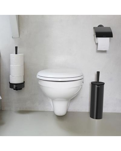 Поставка за тоалетна хартия Brabantia - Classic, Matt Black - 3