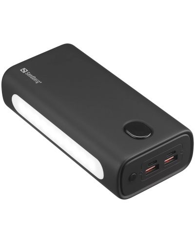 Портативна батерия Sandberg - USB-C PD 20W, 30000 mAh, черна - 2