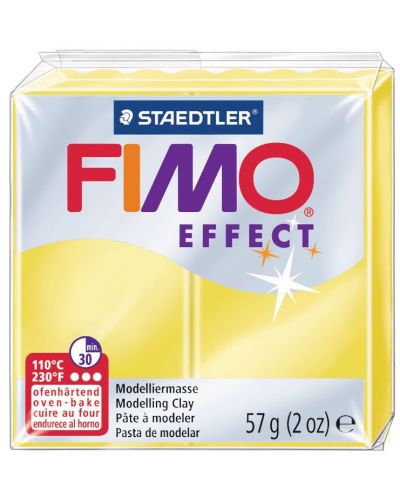 Полимерна глина Staedtler Fimo Effect - 57 g, жълта - 1