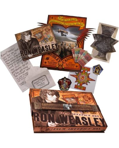 Подаръчен комплект The Noble Collection Movies: Harry Potter - Ron Weasley Artefact Box - 2