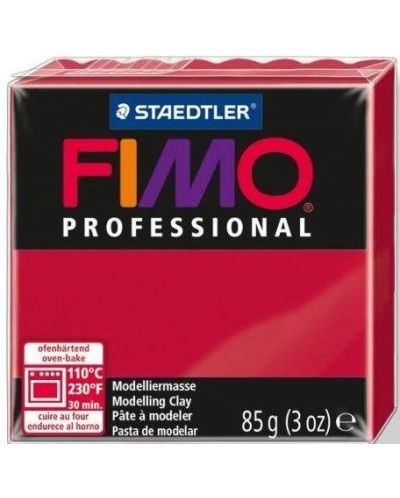 Полимерна глина Staedtler - Fimo Professional, кармин, 85 g - 1