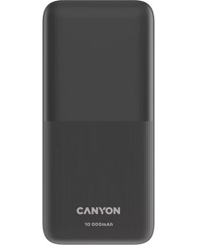 Портативна батерия Canyon - PB-1010, 10000 mAh, черна - 1