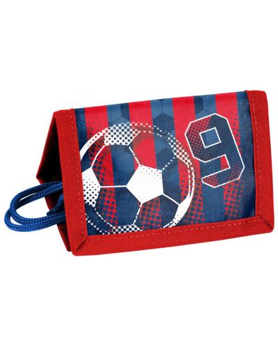 Портмоне Paso Football - С връзка, синьо с червено