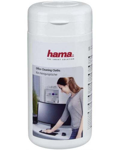 Почистващи кърпички Hama - 113806, 100 бр., бели - 1