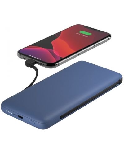 Портативна батерия Belkin - Boost Charge Plus 10K, USB-C/Lightning, синя - 3