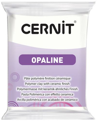 Полимерна глина Cernit Opaline - Бяла, 56 g - 1