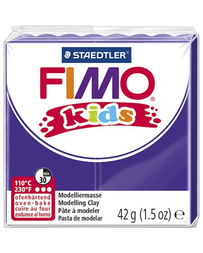 Полимерна глина Staedtler Fimo Kids - Лилава - 1