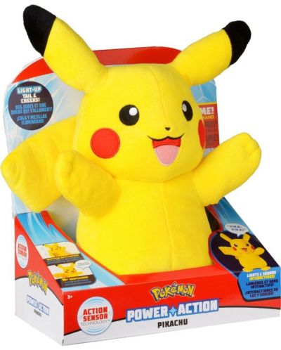 Интерактивна плюшена играчка Pokémon - Pikachu - 3