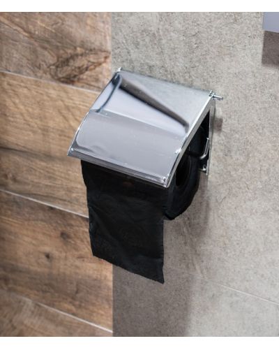 Поставка за тоалетна хартия AWD - хромирана стомана - 2