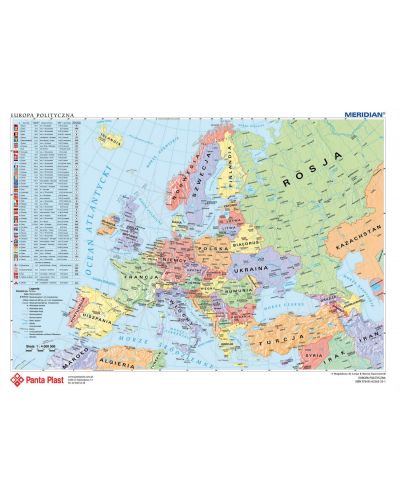 Подложка за бюро Panta Plast - С политически карти на Света и Европа - 2