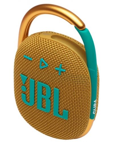 Портативна колонка JBL - Clip 4, жълта - 3