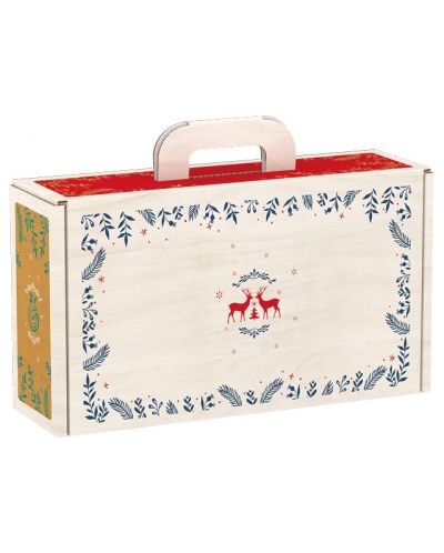 Подаръчна кутия Giftpack Bonnes Fêtes - Еленчета, 33 cm - 1