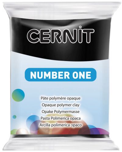 Полимерна глина Cernit №1 - Черна, 56 g - 1
