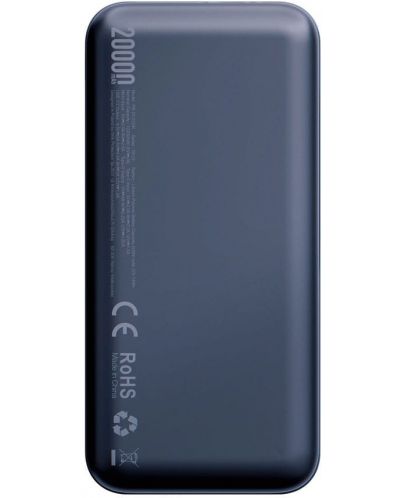 Портативна батерия 3mk - PowerHouse, 20000 mAh, синя - 4