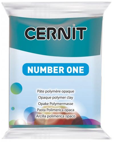 Полимерна глина Cernit №1 - Патешко синя, 56 g - 1