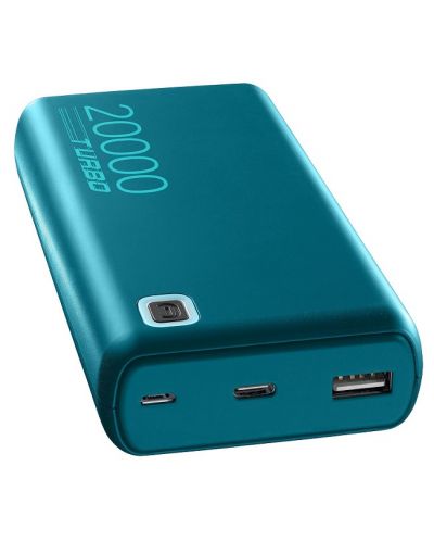 Портативна батерия Cellularline - Essence Turbo PD, 20000 mAh, зелена - 1