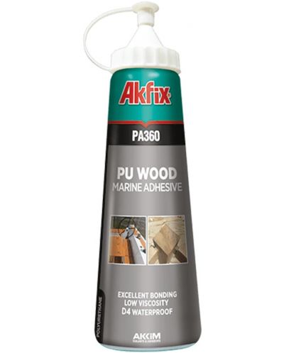 Полиуретаново лепило за дърво Akfix - PA360, 560 g, светлокафяво - 1