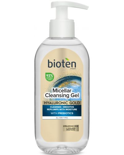 Bioten Hyaluronic Gold Почистващ гел за лице, 200 ml - 1