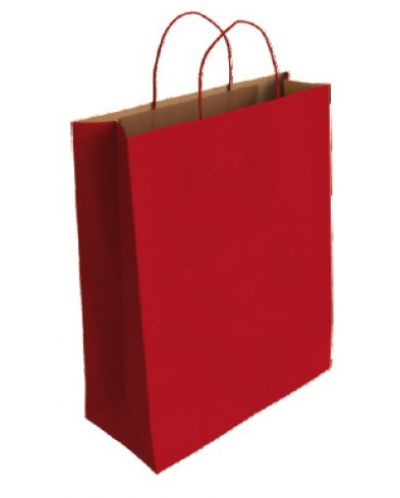Подаръчна торбичка IPA - Крафт, червена, M - 1