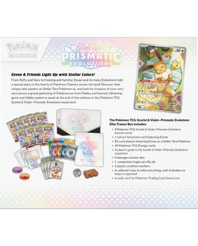 Pokemon TCG: Scarlet & Violet 8.5 Prismatic Evolutions Elite