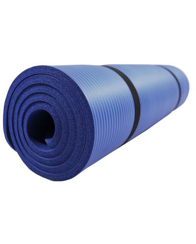 Постелка за йога Maxima - 182 x 60 x 1 cm, синя - 2