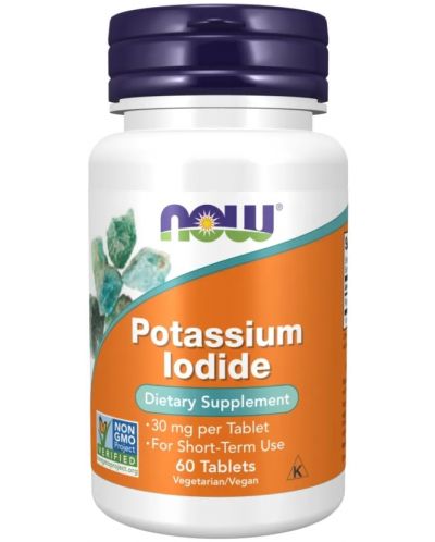 Potassium Iodide, 60 таблетки, Now - 1