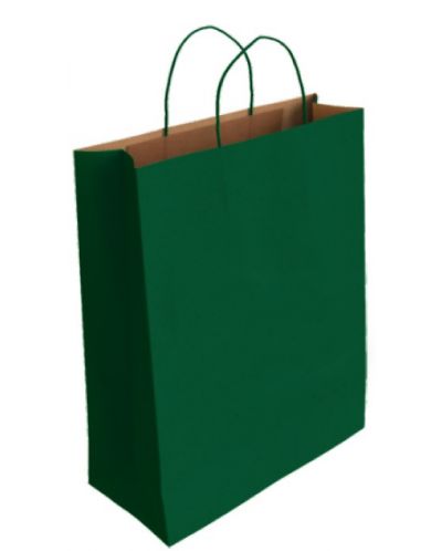 Подаръчна торбичка IPA - Крафт, зелена, L - 1