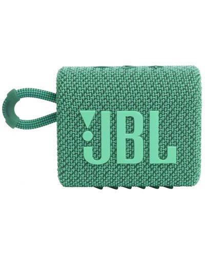 Портативна колонка JBL - Go 3 Eco, зелена - 5
