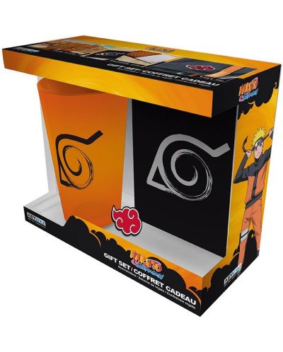 Подаръчен комплект ABYstyle Animation: Naruto Shippuden - Konoha Symbol - 1