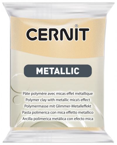 Полимерна глина Cernit Metallic - Шампанско, 56 g - 1