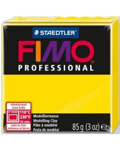 Полимерна глина Staedtler Fimo Prof - 85 g, жълта - 1